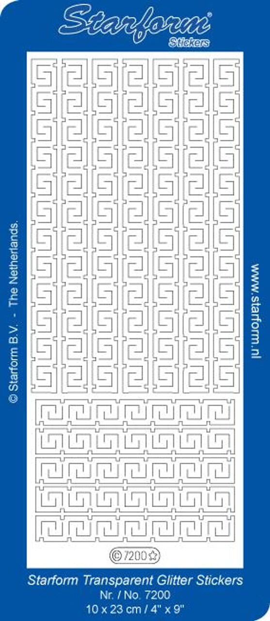 Ecstasy Crafts Glitter Sticker - Deco Stickers - Glitter Gold